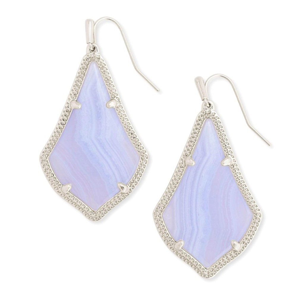 Kendra Scott Blue Lace Agate Earrings